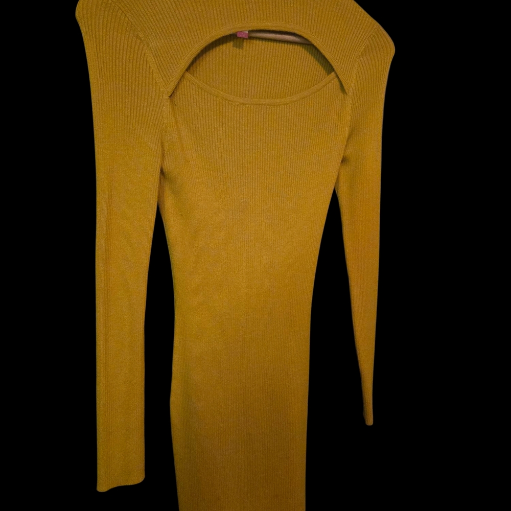 Golden Longsleeve Dress
